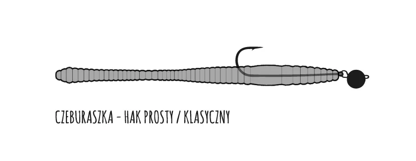 Libra Lures Dying Worm zbrojenie